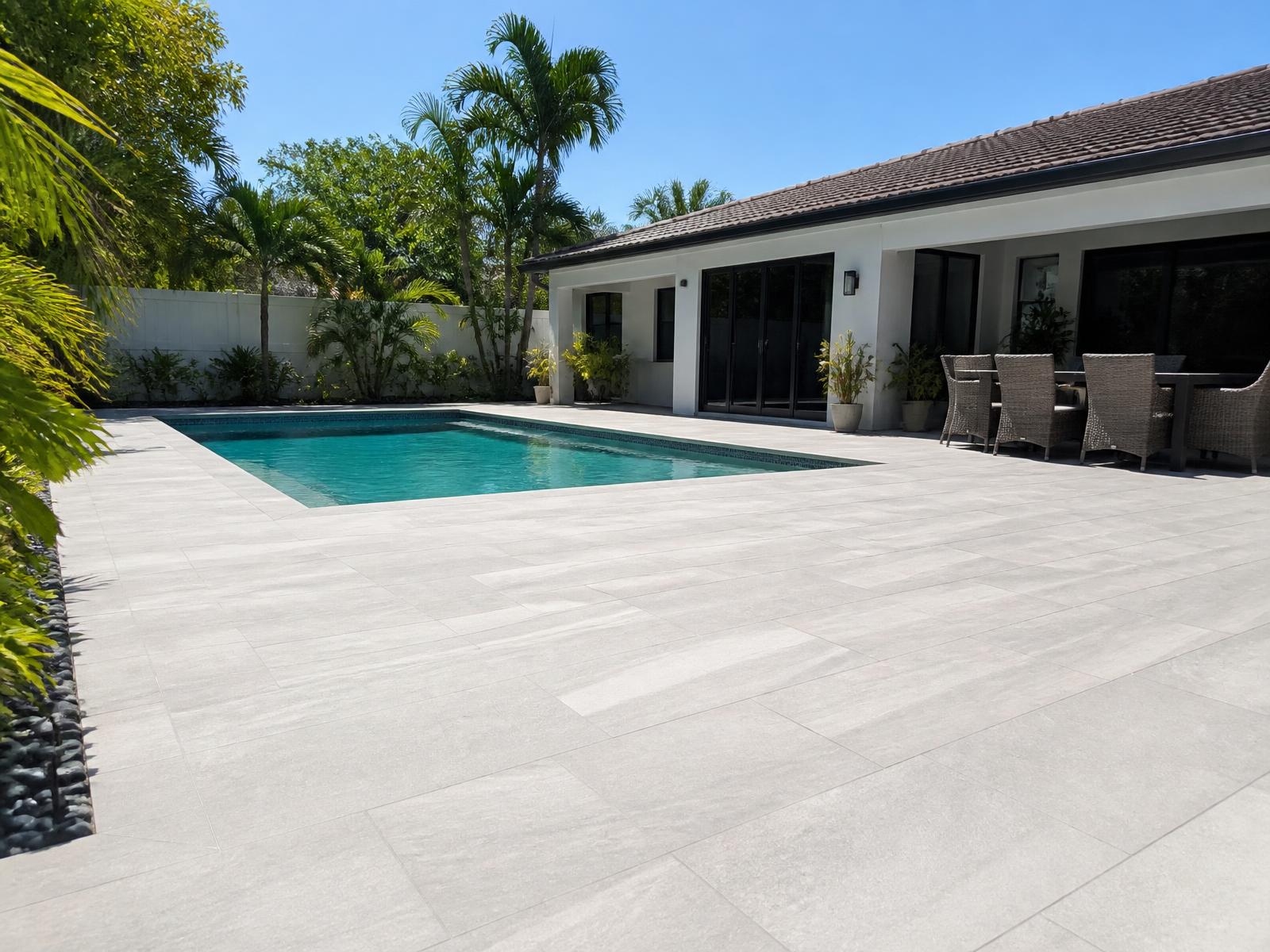 Pool deck and patio surface renovation in South Florida